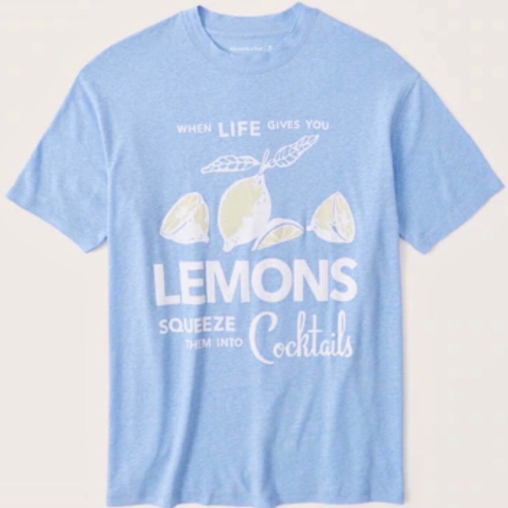 AF Oversized Boyfriend Tee – Blue